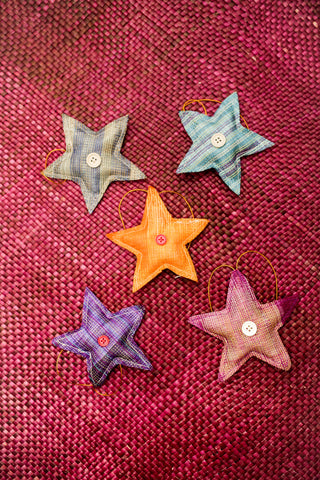 Abaca Star Ornaments