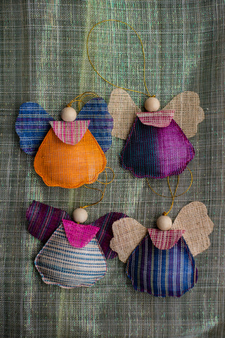 Abaca Angel Ornament