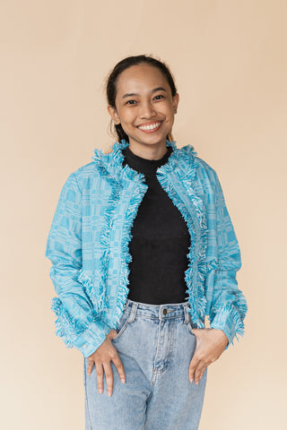 Rework Cropped Palawit Jacket