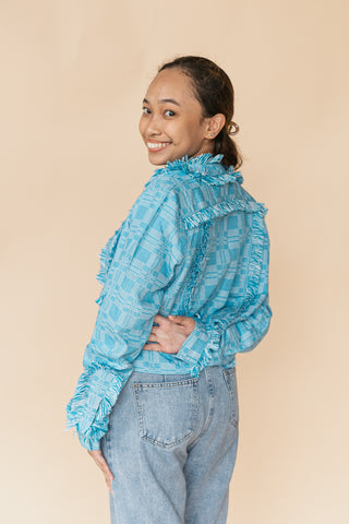 Rework Cropped Palawit Jacket