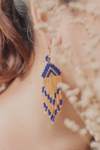 Tboli Beaded Kolon Tassle Earrings