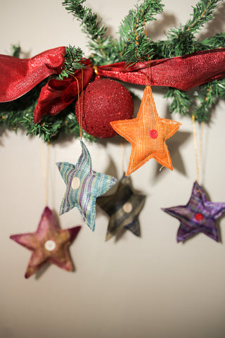 Abaca Star Ornaments