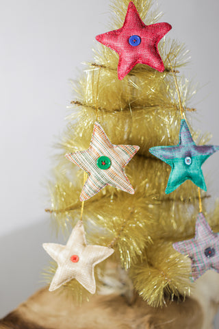 Abaca Star Ornaments