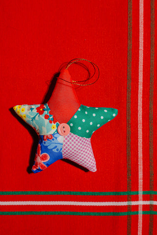 Patchwork Star Ornament