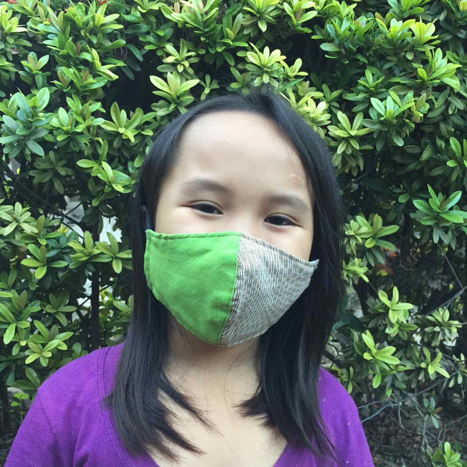 Zero Waste Kids Colour Block Face Mask